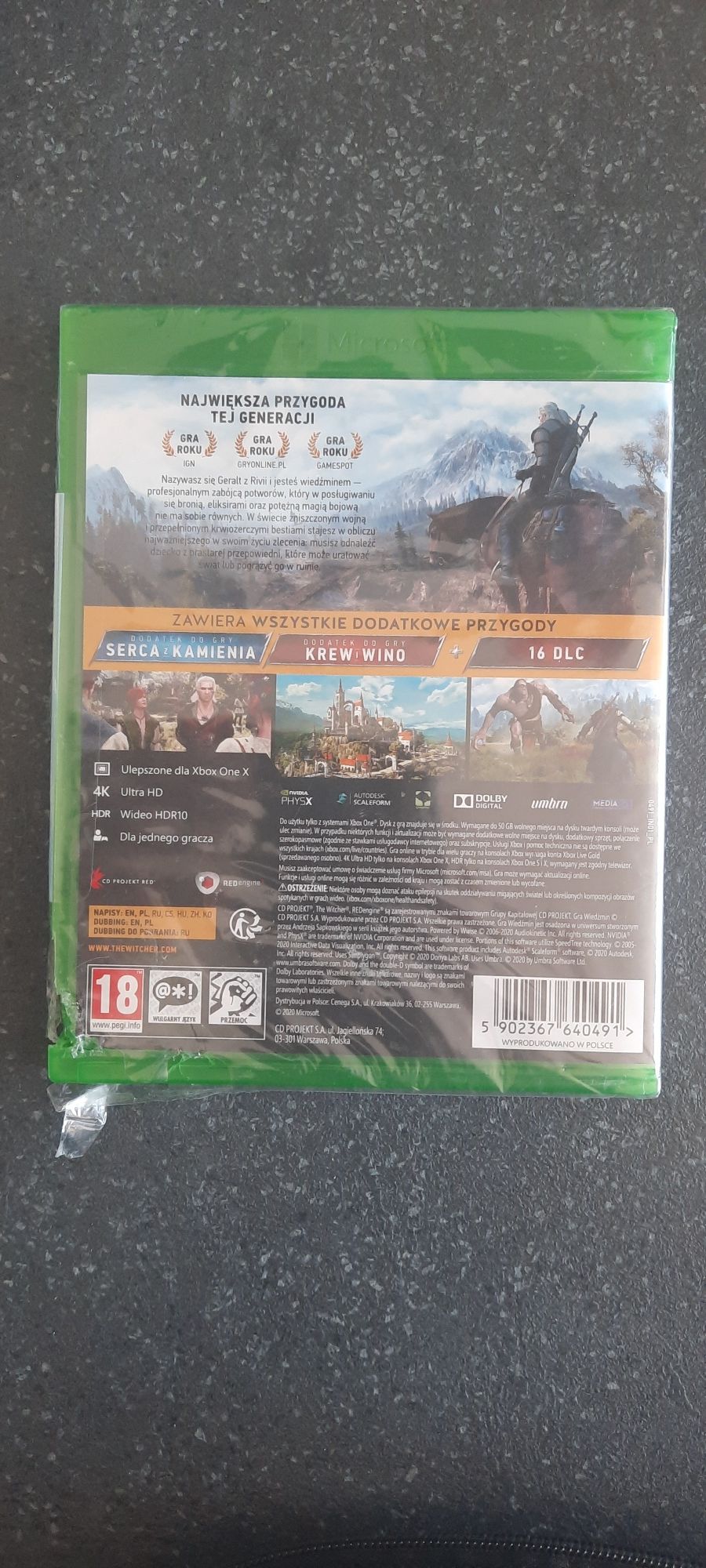 Wiedźmin 3. Dziki Gon. Edycja kompletna. Xbox one Nówka