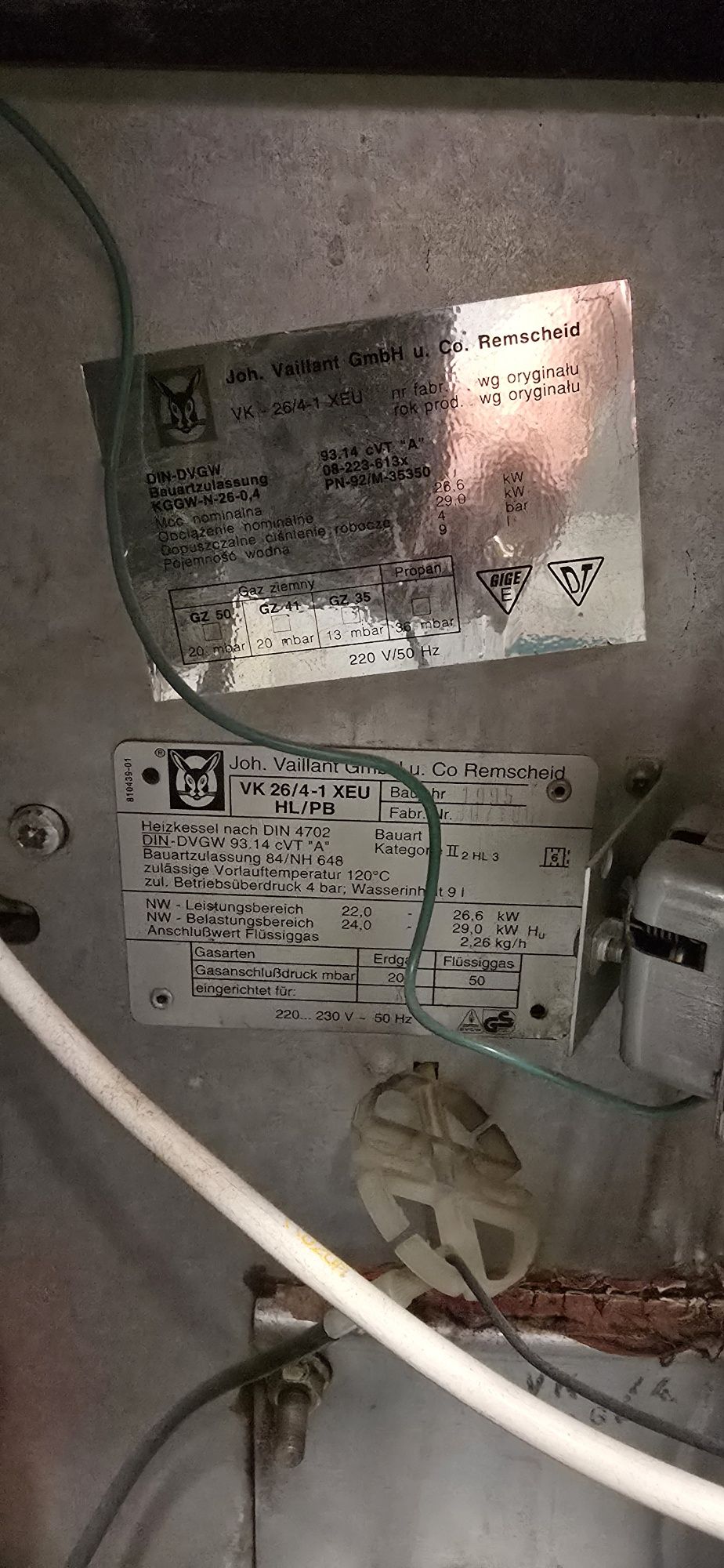 Piec i zasobnik ciepłej wody vaillant