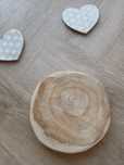Naturalny okrągły plaster drewna pod stroik świąteczny podkładka drewn