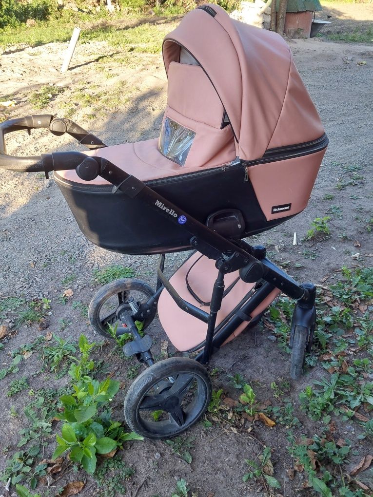 Коляска 2в1 для дівчинки