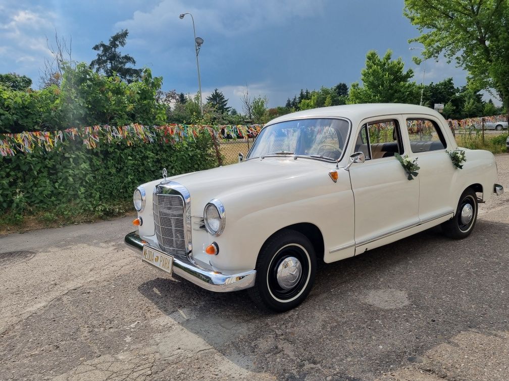 Samochód Zabytkowy Klasyk Mercedes Ponton 1960r. Auto Limuzyna  Do Ślu