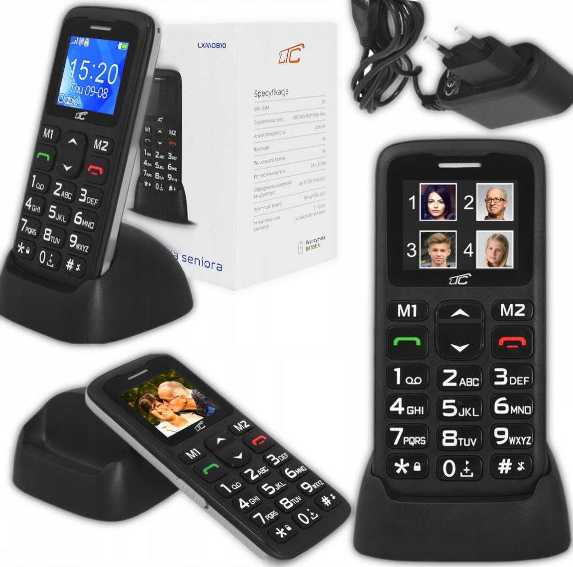 NOWY Telefon dla seniora – prosty, głośny, bezpieczny mocna BATERIA
