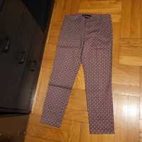 Spodnie rurki Zara Basic z mankietami r. 38