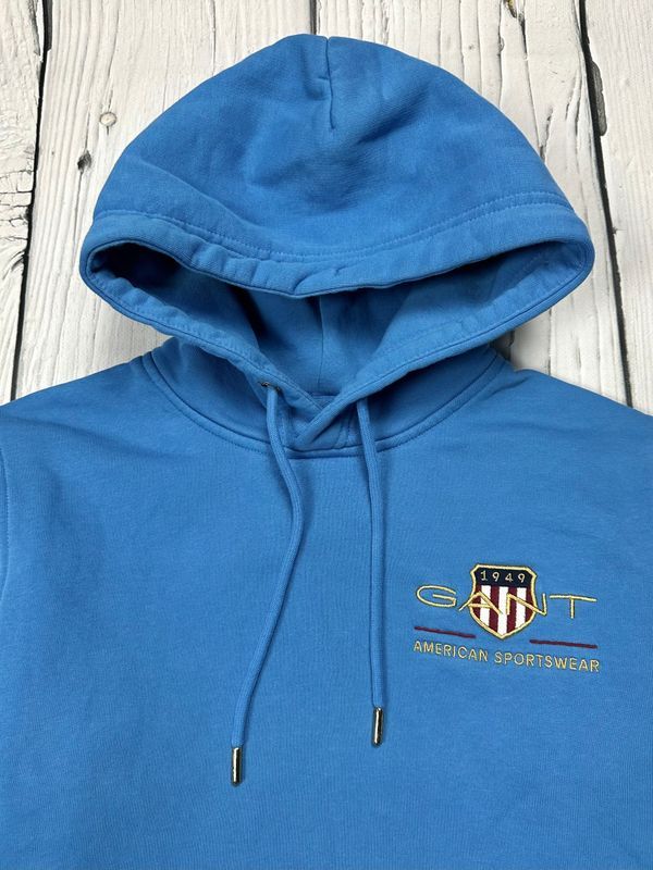 Gant Archive Shield Bluza z Kapturem Hoodie Męska Logowana r. S
