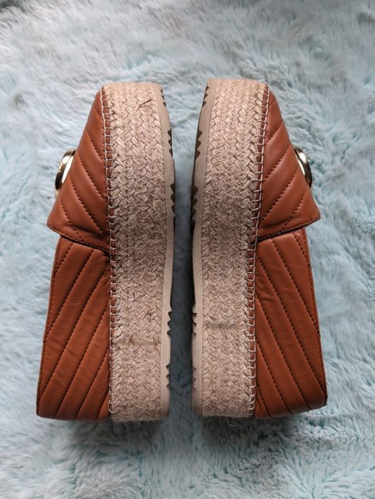 Valentino Palmera Sauvage Espadrille Platform Loafers