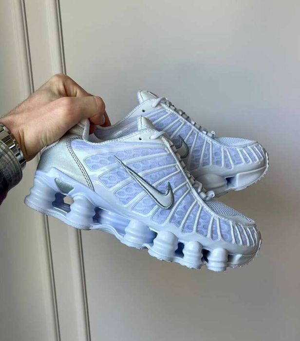 !SALE! Nike Shox TL White Silver 36 37 38 39 40 41 42 43 44 45 46 шокс