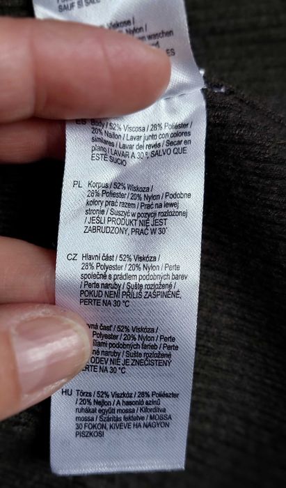 Miękki oryginalny sweterek sweter F&F 16/44 khaki