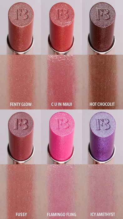 Помада Fenty Beauty lipstick shimmer ice amethyst