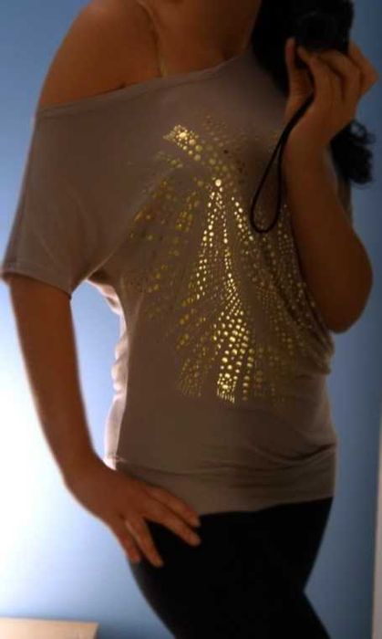 Tunika asymetryczna odsłonięte ramię