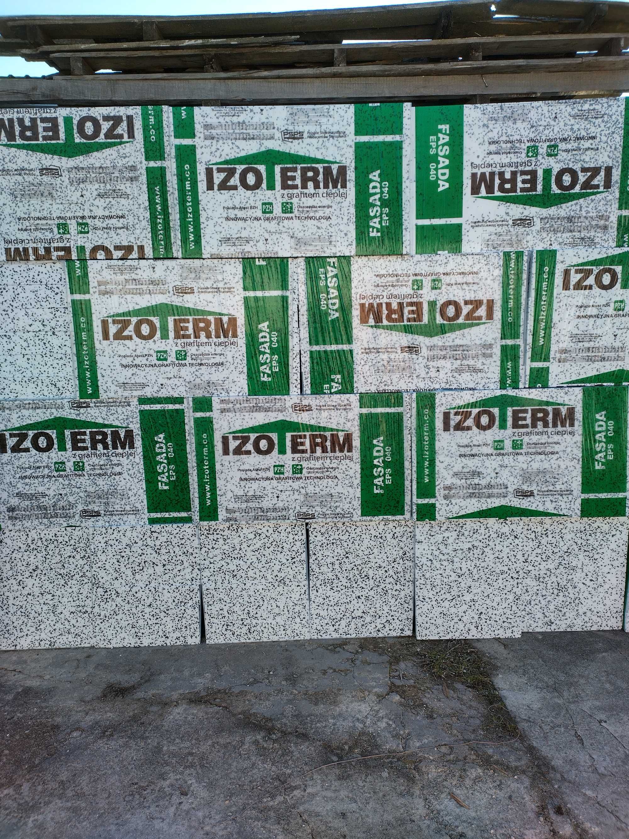 Styropian Izoterm fasada 0,040 gr.  10 cm od ręki 185 zł/m3 w kropki