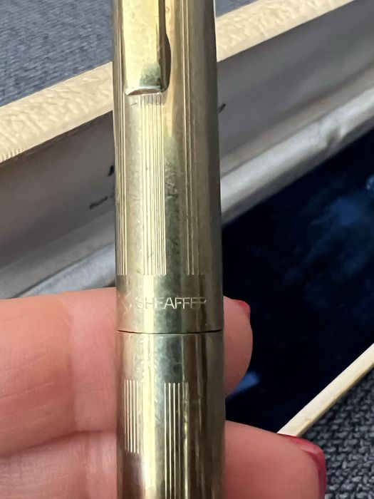 Caneta Sheaffer  em ouro antiga