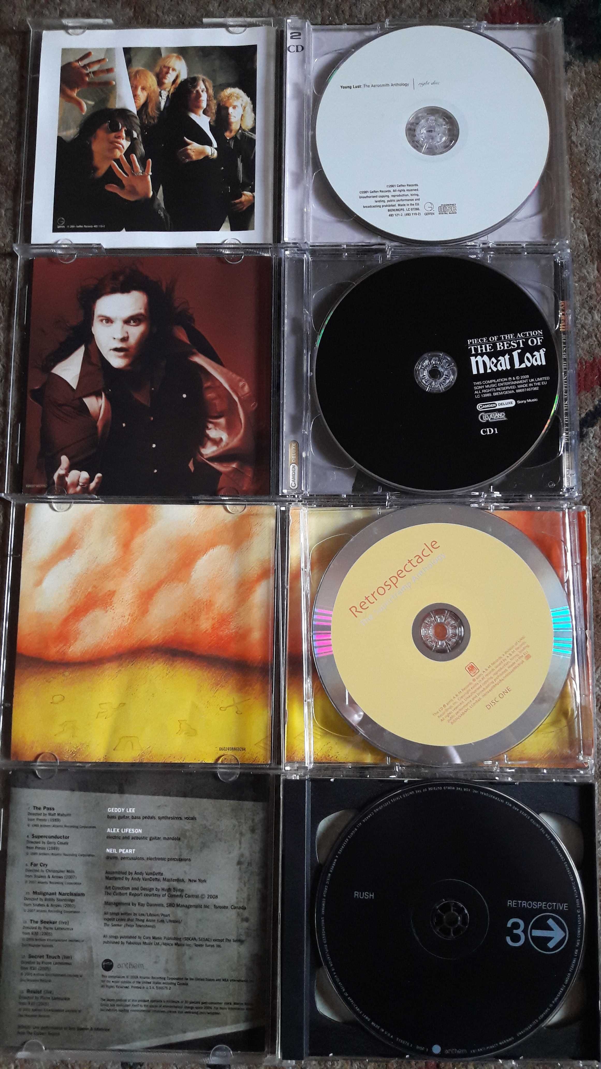 2 CD Aerosmith,Meat Loaf,Supertramp,Rush,FYC,Blondie