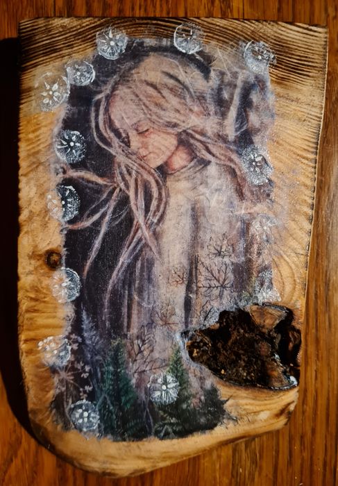 Anioł na starych deskach