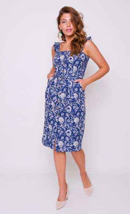 Лляний сарафан.