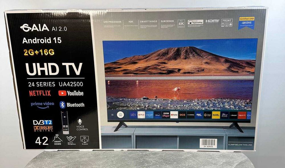 Телевизор 24"32"34"42"45"55"60" Smart TV WIFI  Смарт UHD TV android 15