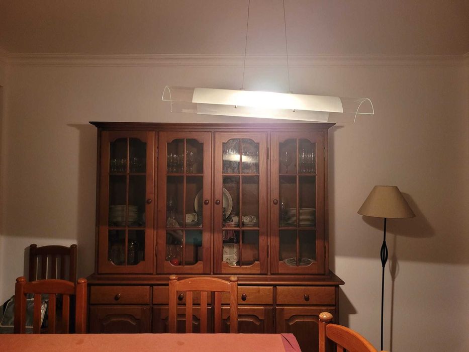 Candeeiro de teto em vidro