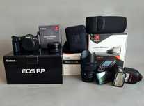 Zestaw Canon Eos RP + Sigma 35 1,4 ART + Adapter R-EF Canon + Stroboss