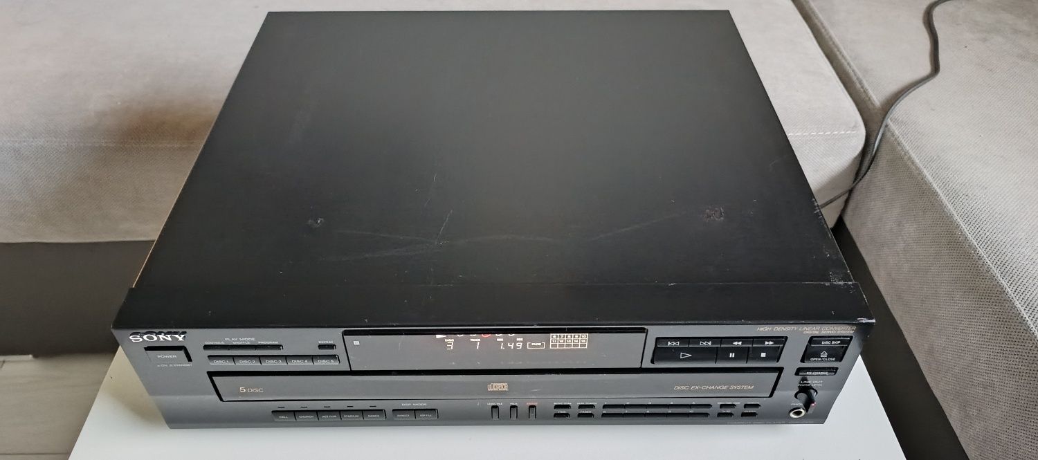 SONY CDP-C535 odtwarzacz CD, zmieniarka 5xCD.
