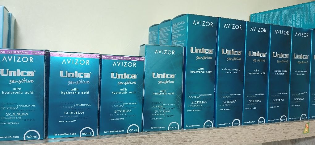Розчини для контактних лінз Unica sensitive 60ml, 100ml, 350мл Avizor