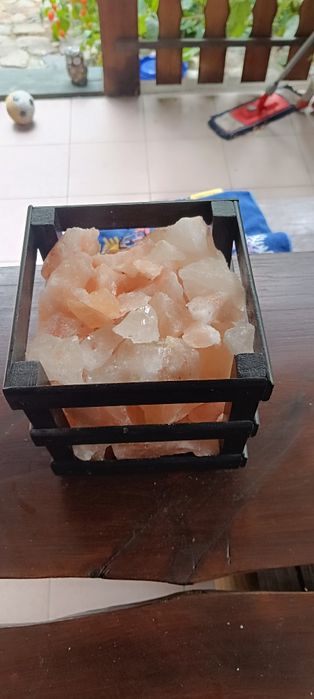 Sól himalajska, rękodzieło, lampka nocna, jonizator powietrza