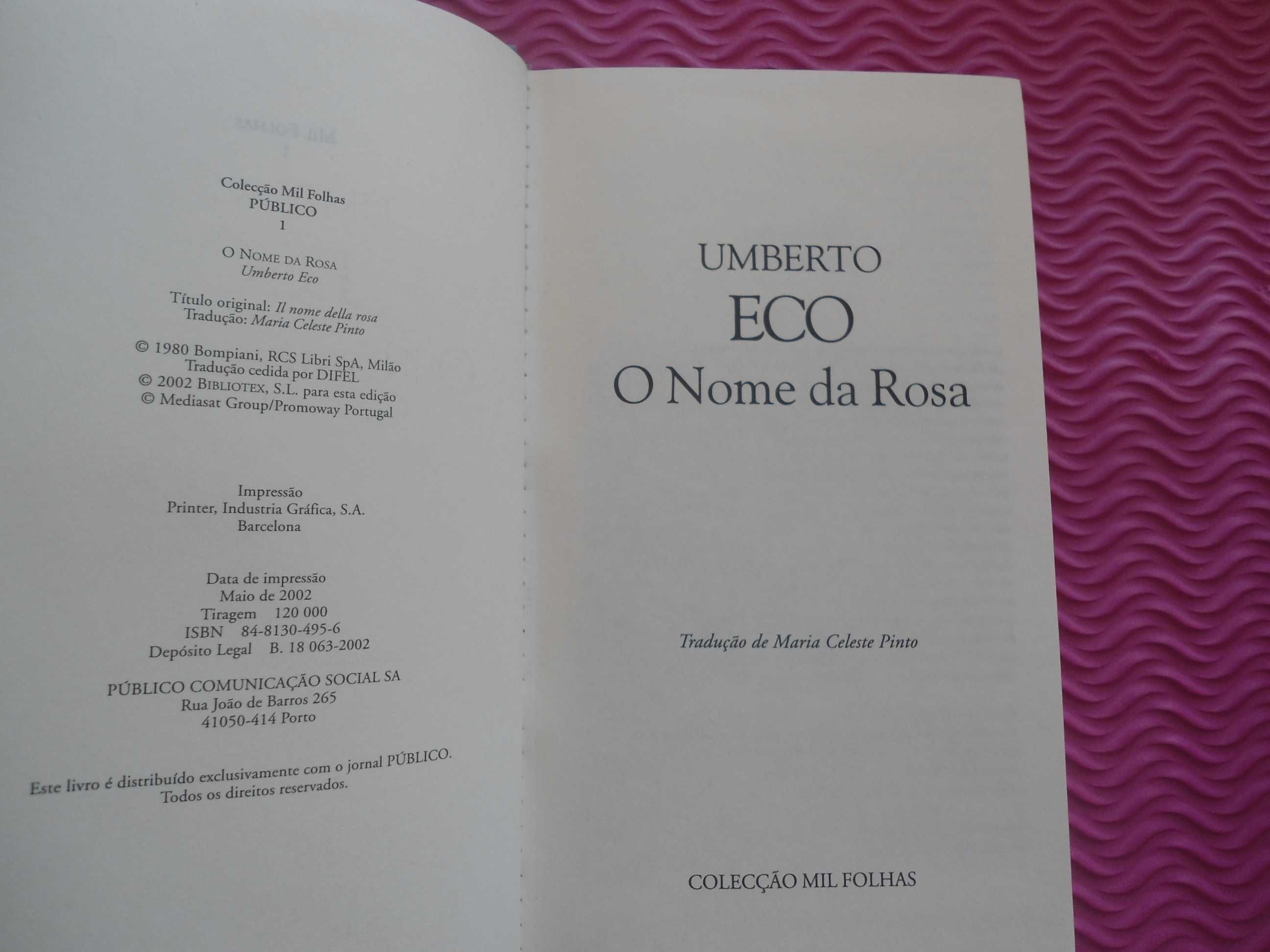 O Nome da Rosa por Umberto Eco