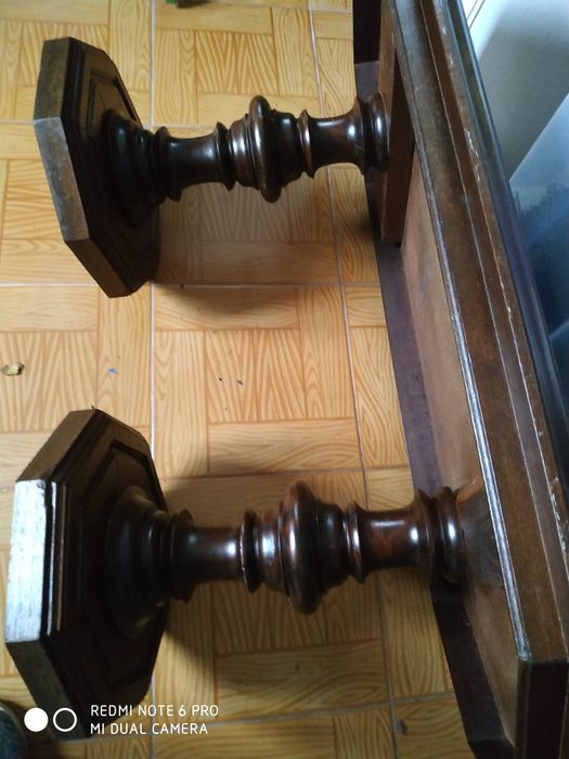 Mesa de centro vintage madeira maciça