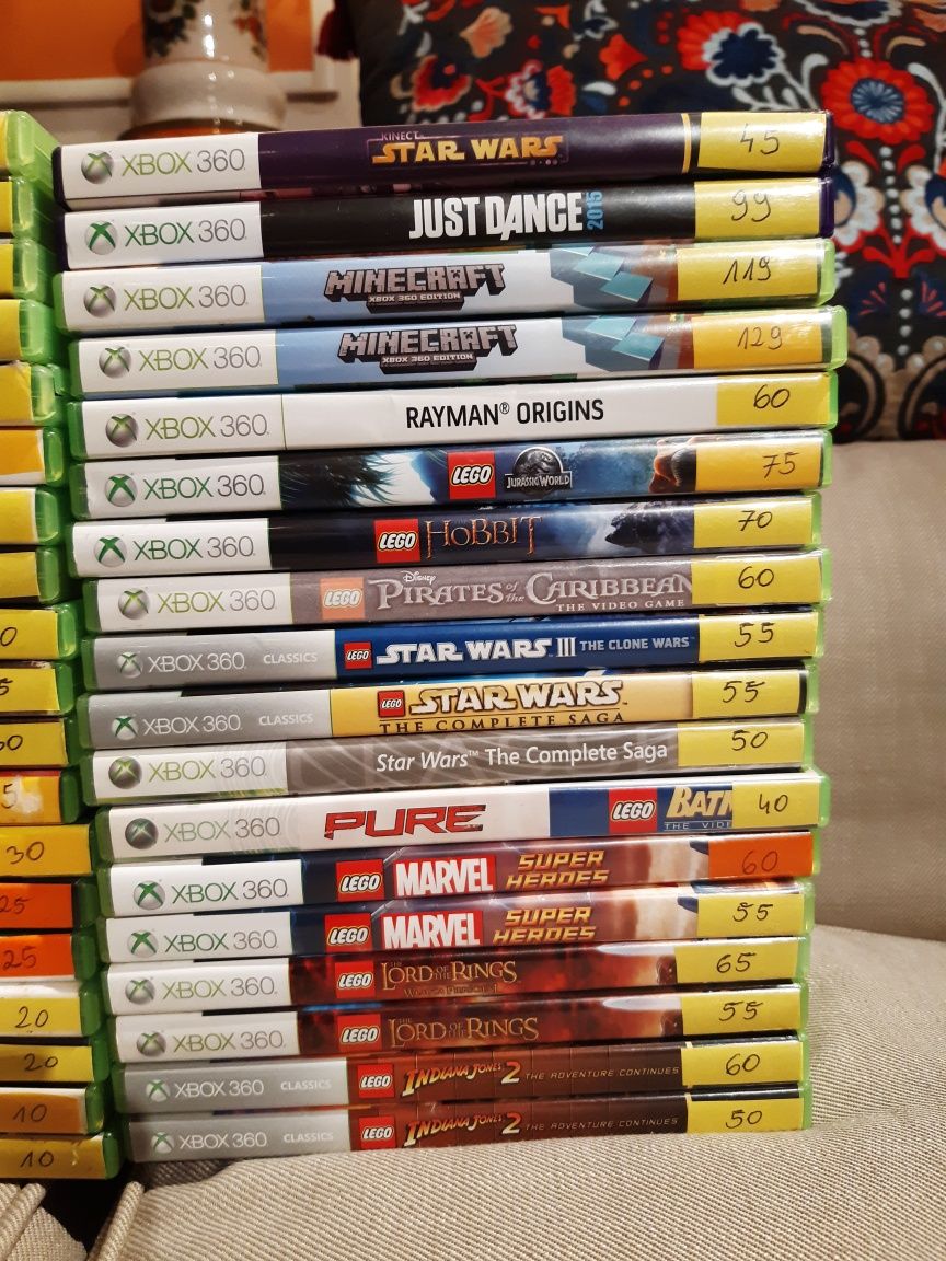 Xbox 360 (opis) gry LEGO Minecraft GTA Need for speed  Fifa Forza I in