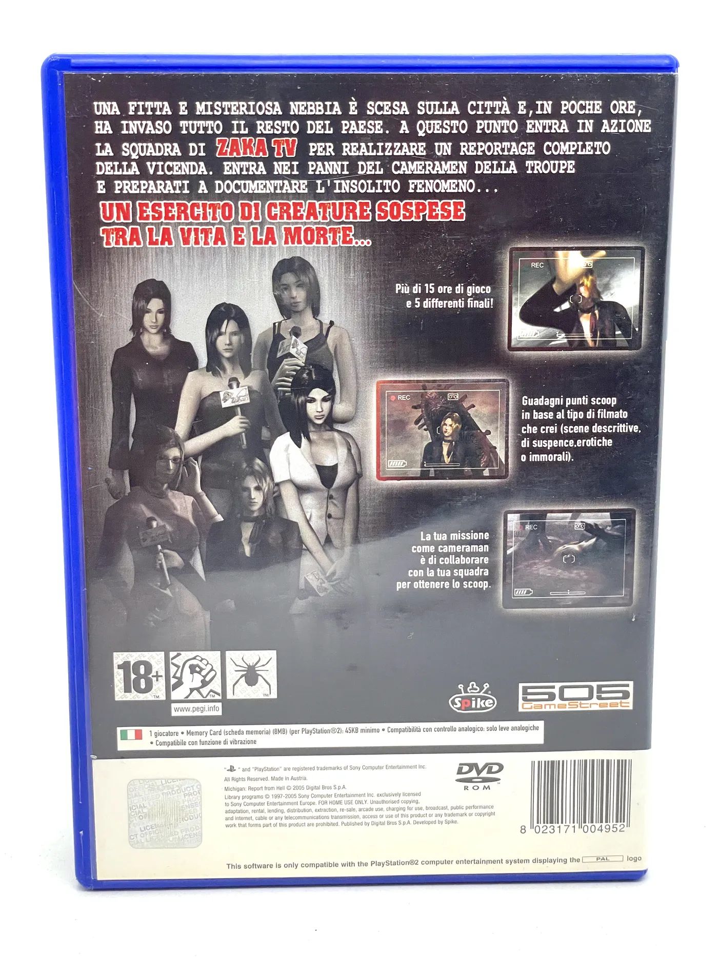 Michigan Report from Hell PS2 Po Angielsku