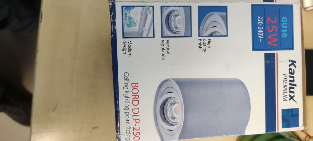 Oprawa sufitowa Kanlux bord dlp 250 podwójna (2 sztuki)