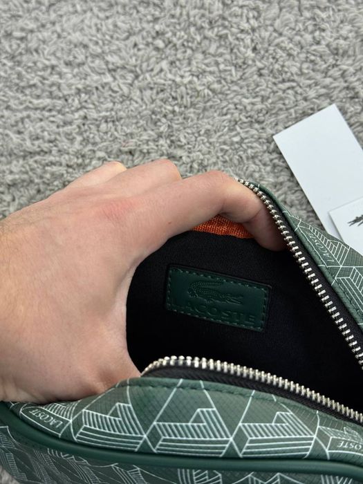 Месенджер Lacoste Monogram зелений/ сумка лакоста монограм зелена
