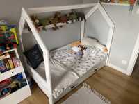 Białe łóżko dziecięce "DOMEK" 80x160 CM jak nowe
