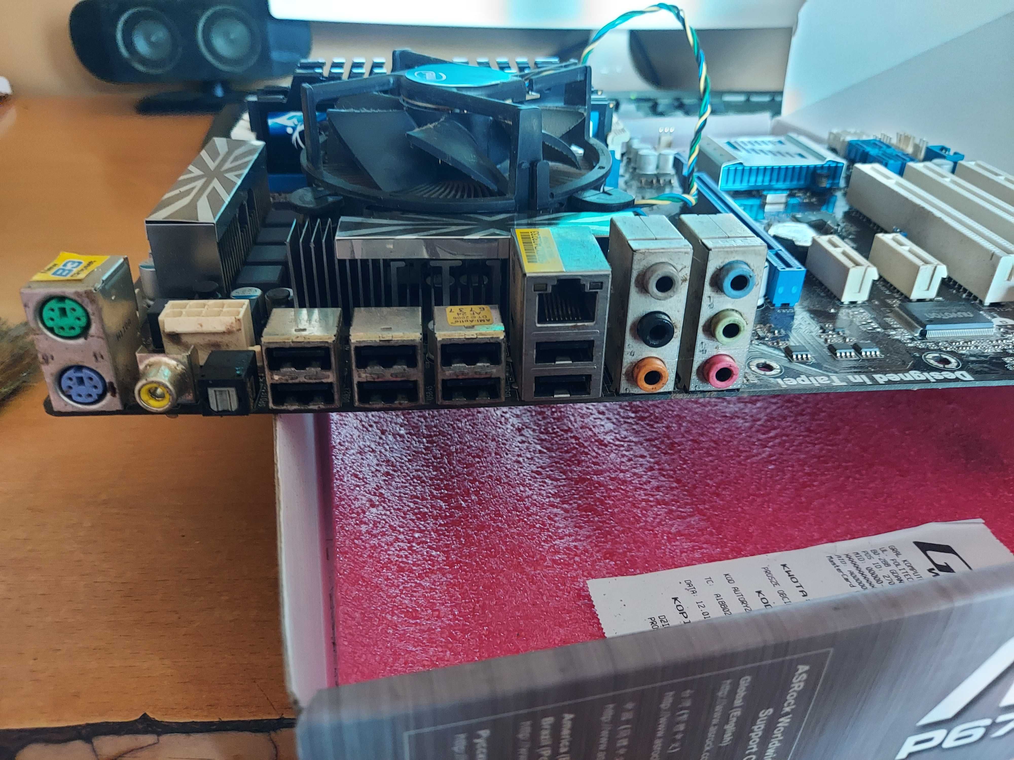 Płyta główna Asrock P67 + Procesor Intel i5 2500k + 8GB ram DDR3
