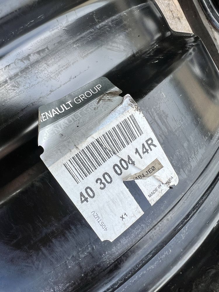 4xfelga stalowa 16” DACIA (5x114,3 ET50)