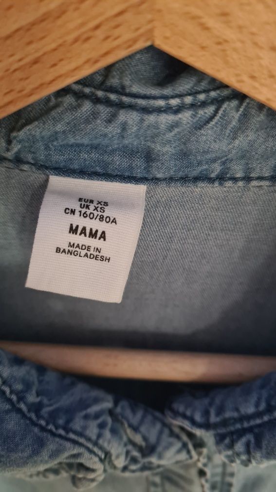 Sukienka jeansowa ciążowa H&M r.XS