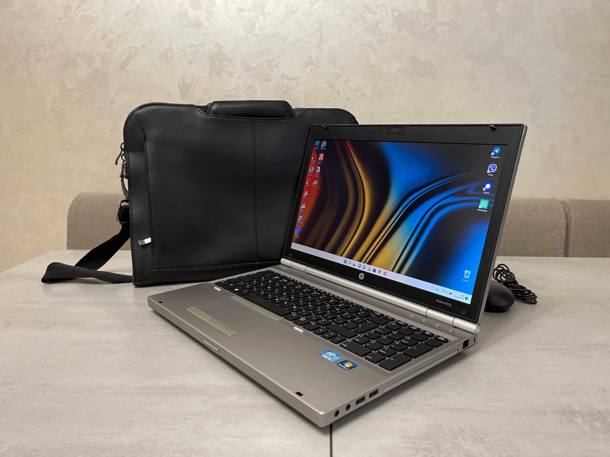 Ноутбук HP EliteBook 8570p, 15,6" FHD, i5-3320M, 8GB, 240GB SSD+сумка