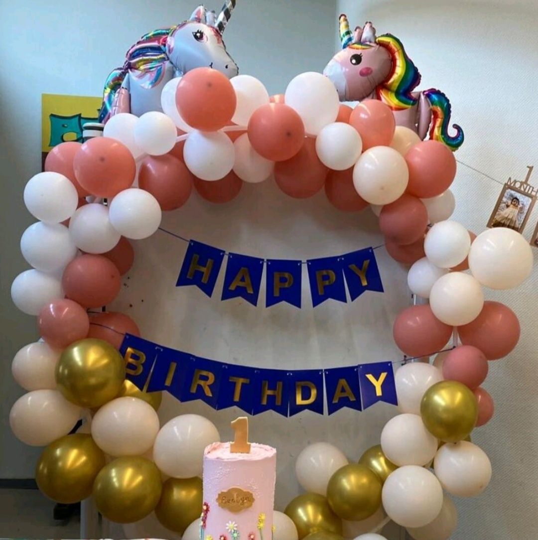 Stelaż łuk kolo na balony chrzest 18-stka roczek komunia 50-lecie 30-s