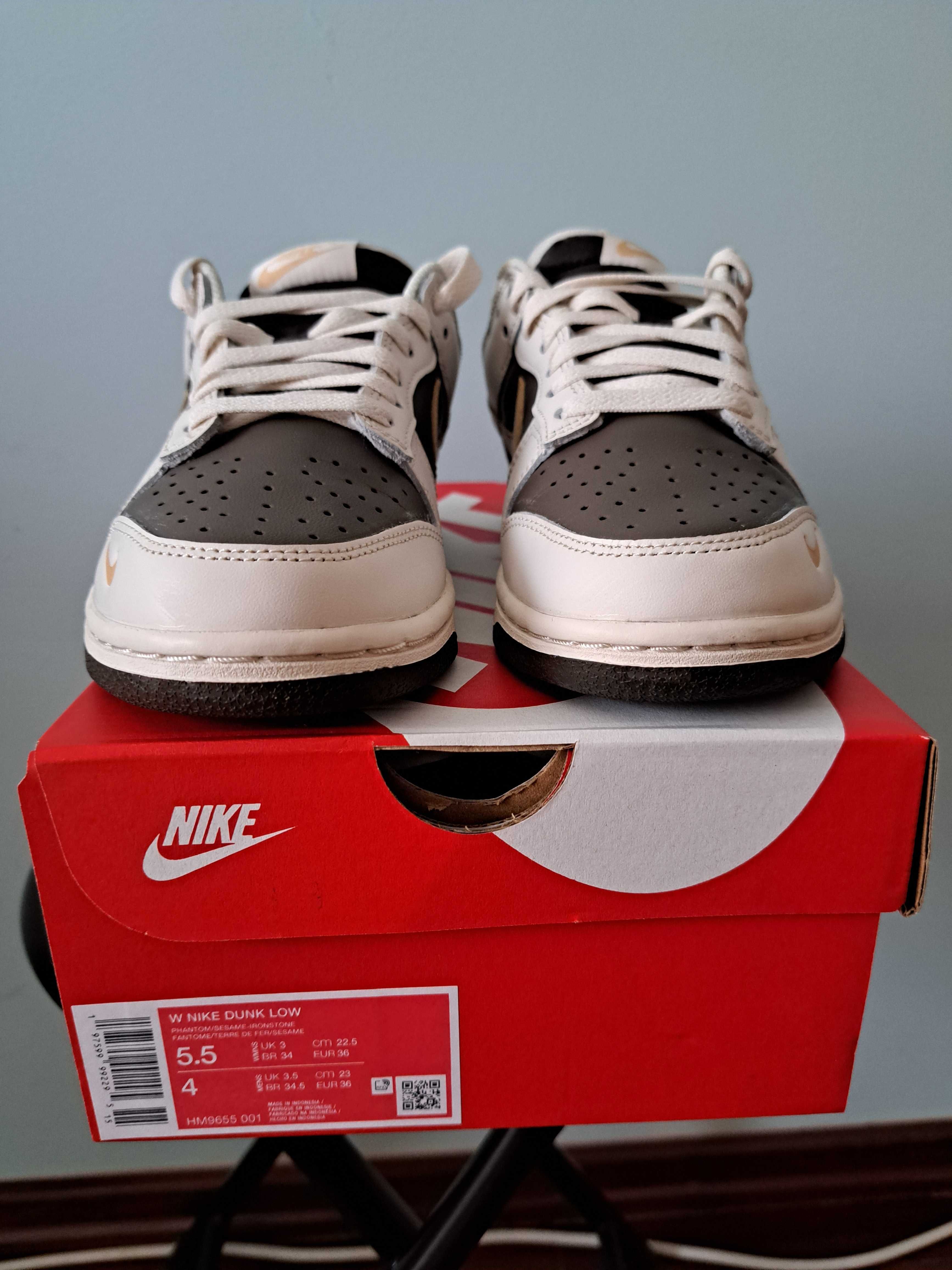 Sapatilhas novas Nike Dunk Low, tam.36