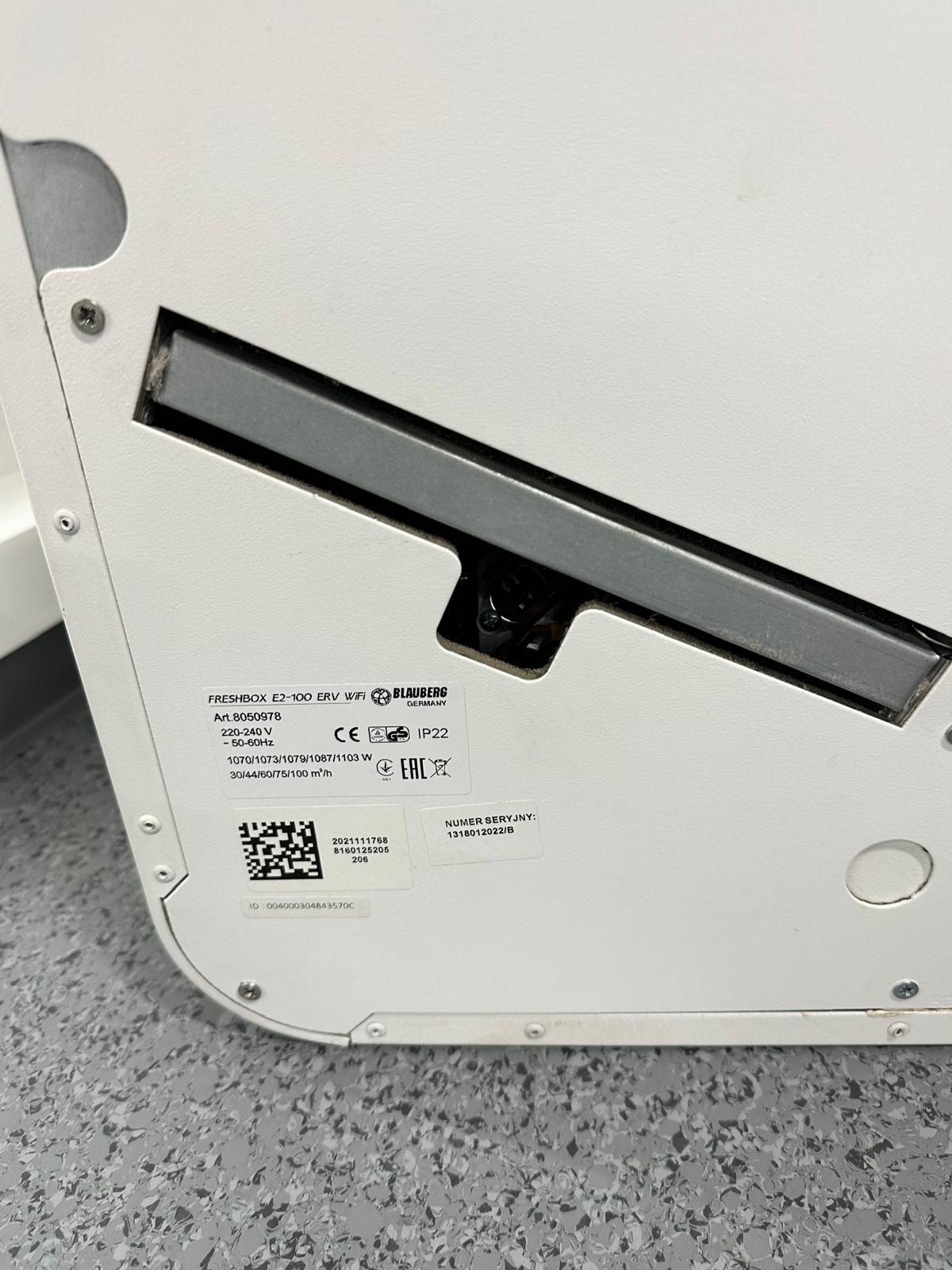 Blauberg Freshbox E2-100 ERV WiFi Centrala Wentylacyjna