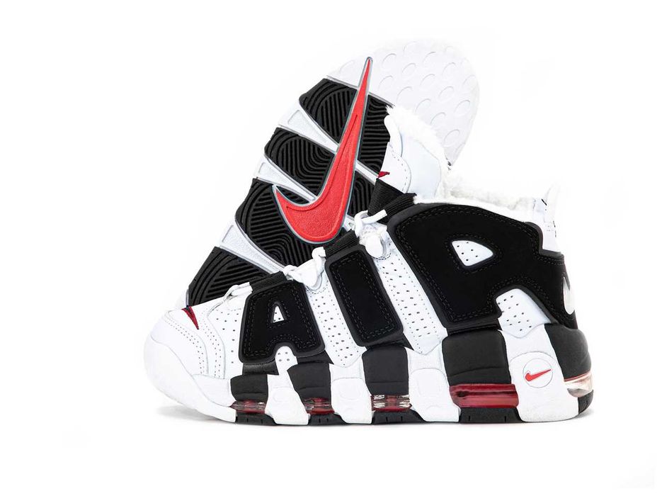 Зимние кроссовки ботинки Nike Air More Uptempo. С МЕХОМ. Унисекс.