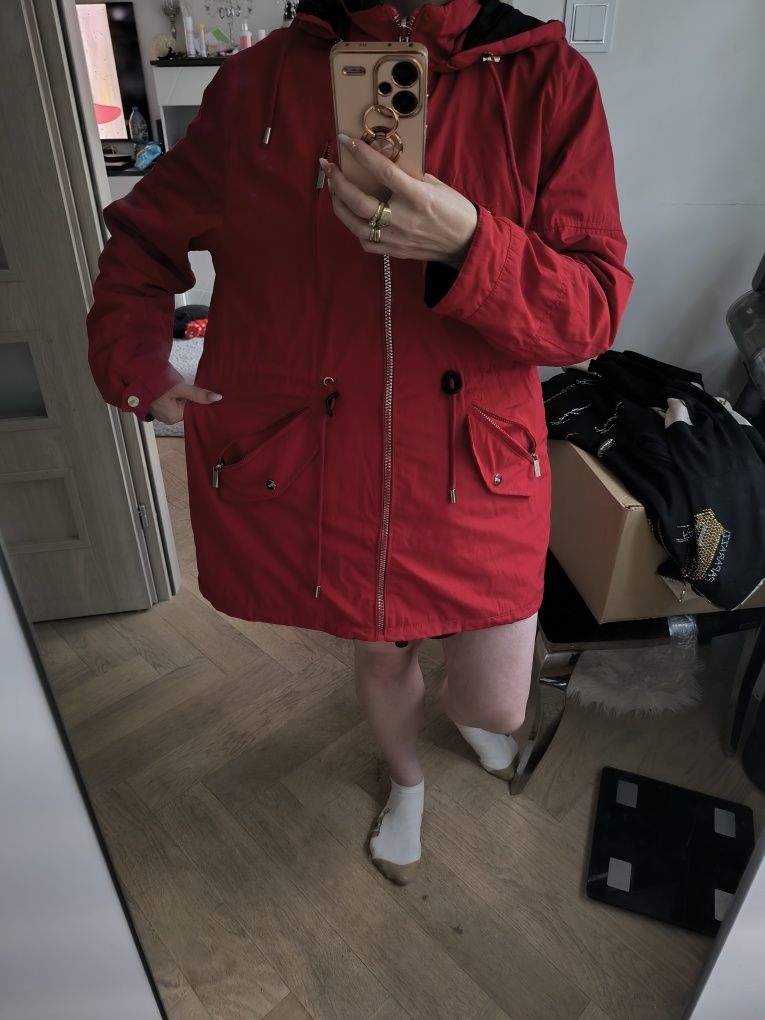 Kurtka parka damska jesienna plus size