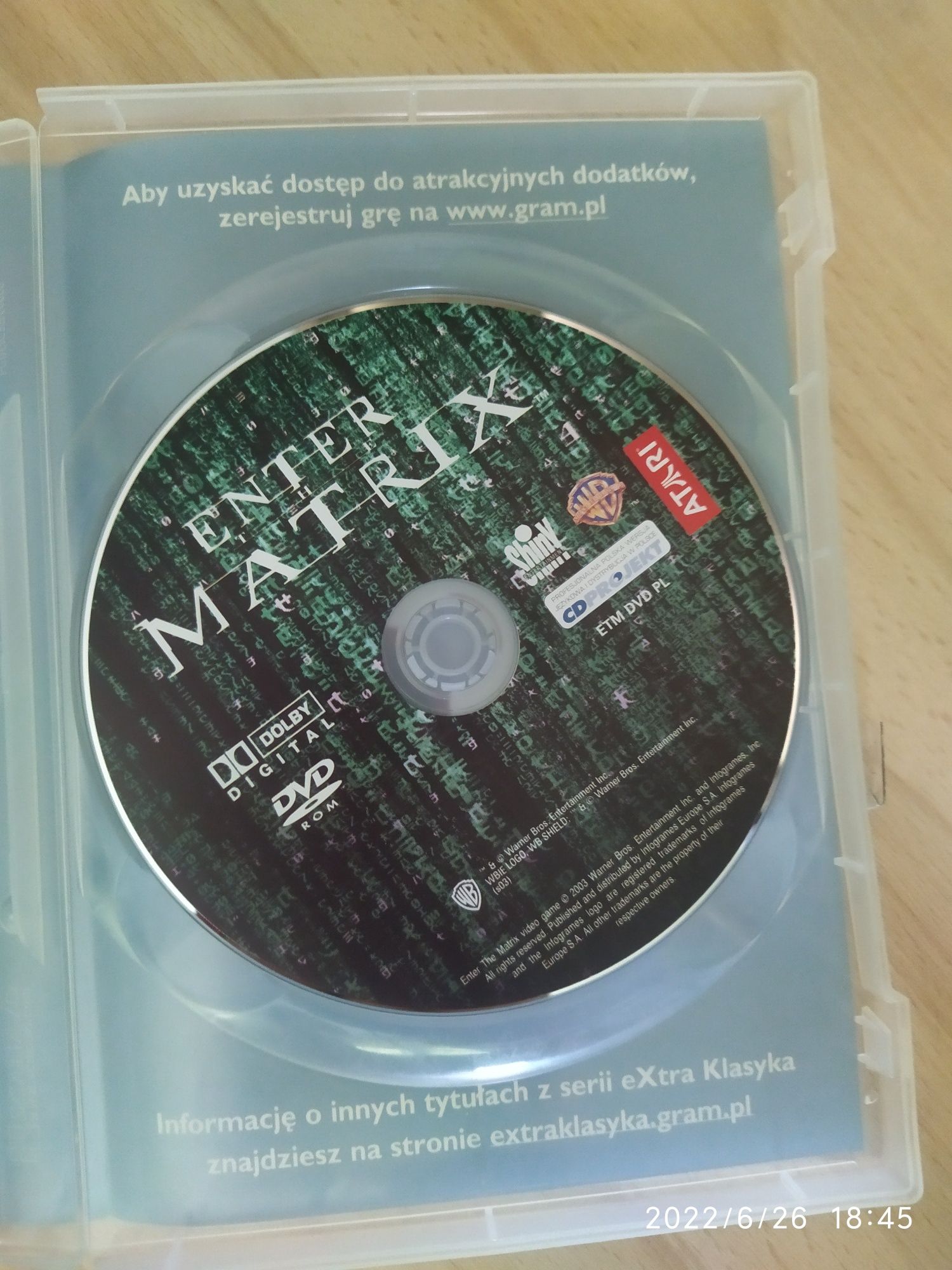 Gra PC DVD Enter the matrix