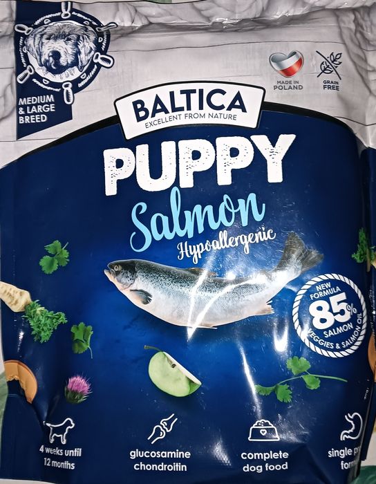 BALTICA Salmon hypoallergenic Łosoś 9kg rasy Duże i Olbrzymie