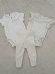 Zestaw body, spodnie niemowlęce, 50 H&M, Kappahl