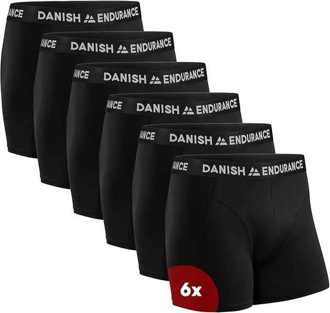 DANISH ENDURANCE 6-PACK Bokserki Męskie Bawełniane 95%, rozm. L