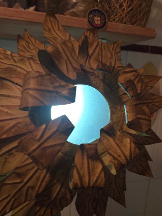 Abat-jour de tecto (folha de Flandres pintada - artesanal)