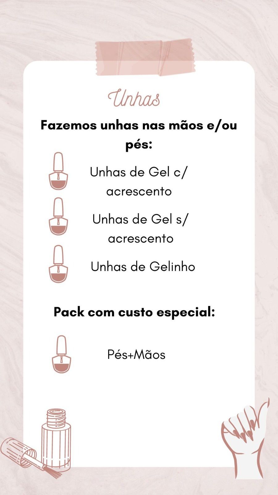 Maquilhagem e unhas de gel ao domicílio