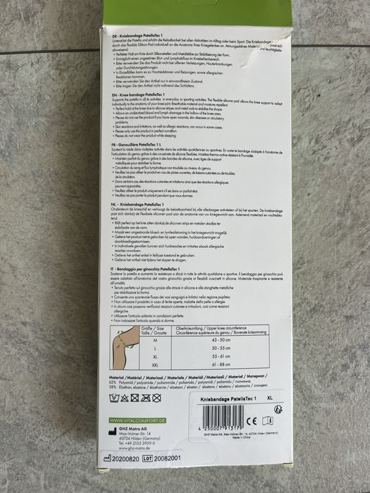 Opaska uciskowa na kolano xl