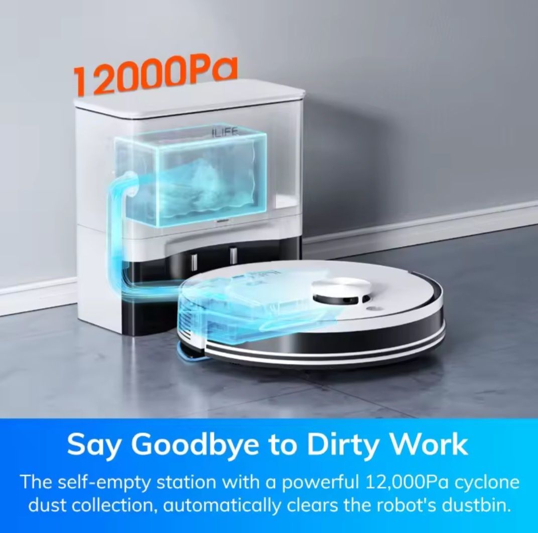 ILIFE A30 Pro – Robot Odkurzający 5000Pa z Mopem i Stacją 2w1