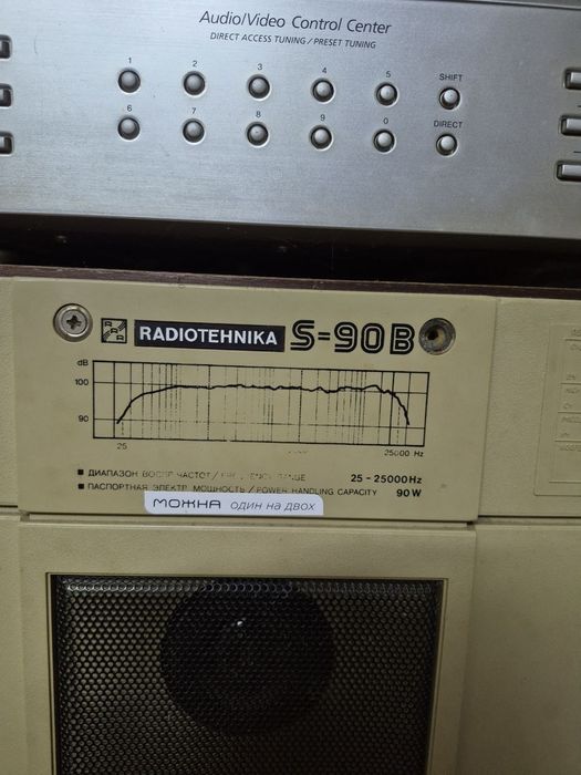Усилитель Сони 100ватт и колонки S90 8om