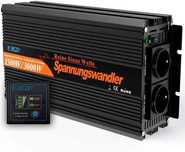 Inversor * Conversor EDECOA 1500W / 3000W * ONDA PURA * [12V/24V]